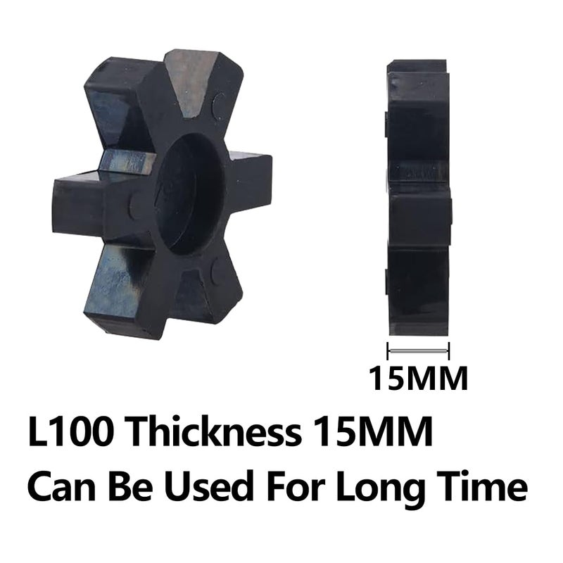 YXCCSE Flexible NBR Rubber Spider Insert Solid Spider Center Insert, Rubber Spider Insert Spider Center Insert for L Jaw Coupling L-Jaw Coupler (L075+L095+L100) - Image 4